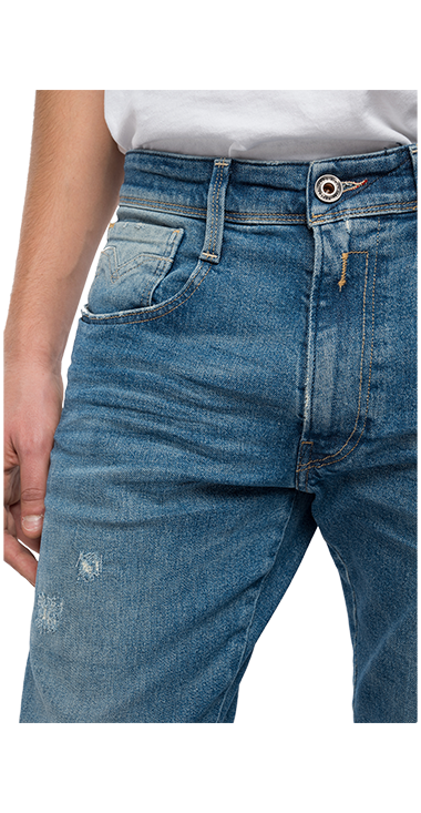 AGED ECO 10YESRS 11OZ スーパーストレッチスリムフィットデニムパンツ BRONNY 詳細画像